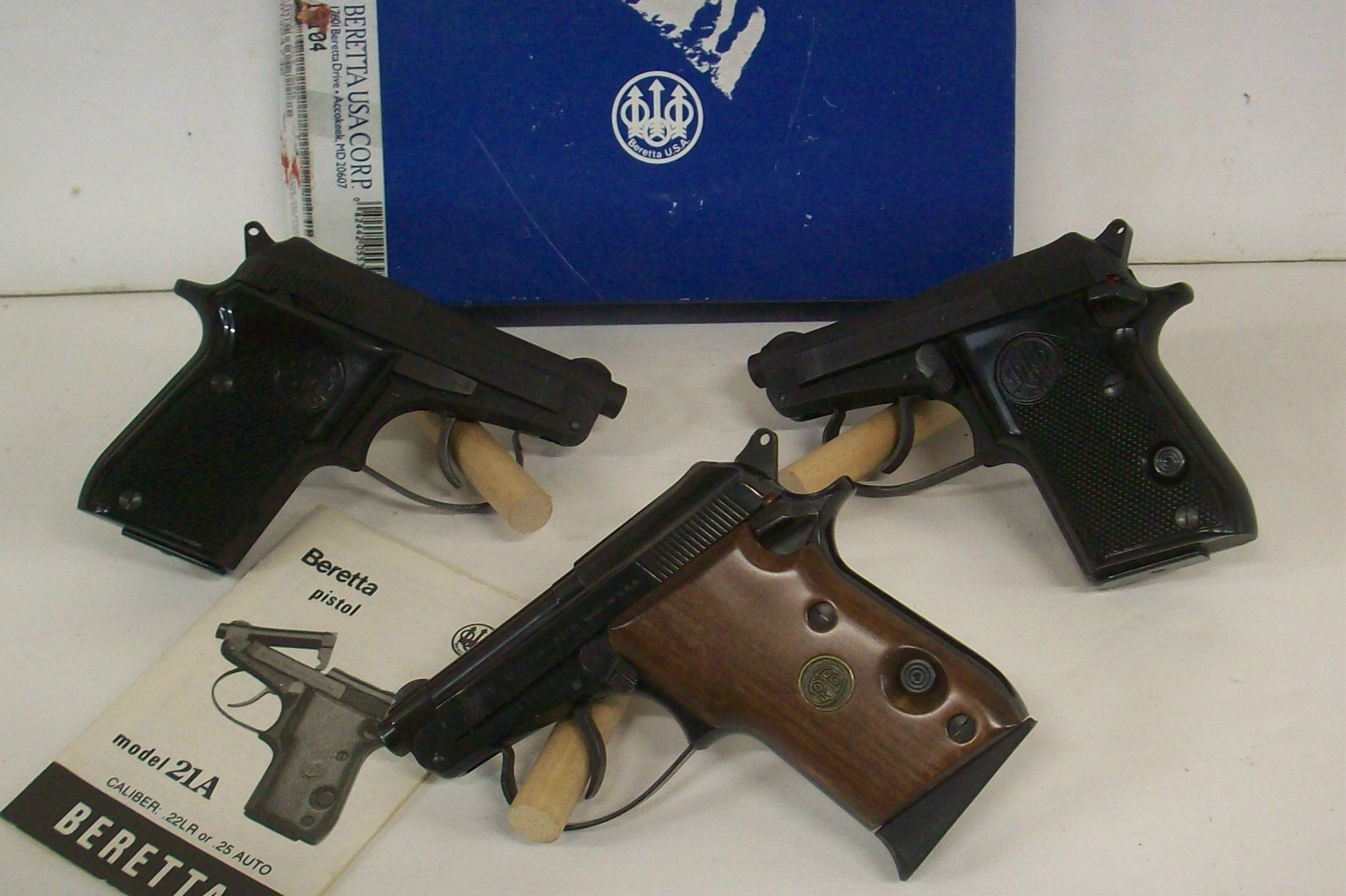 Beretta Model 21A Semi-Auto Pistol Parts